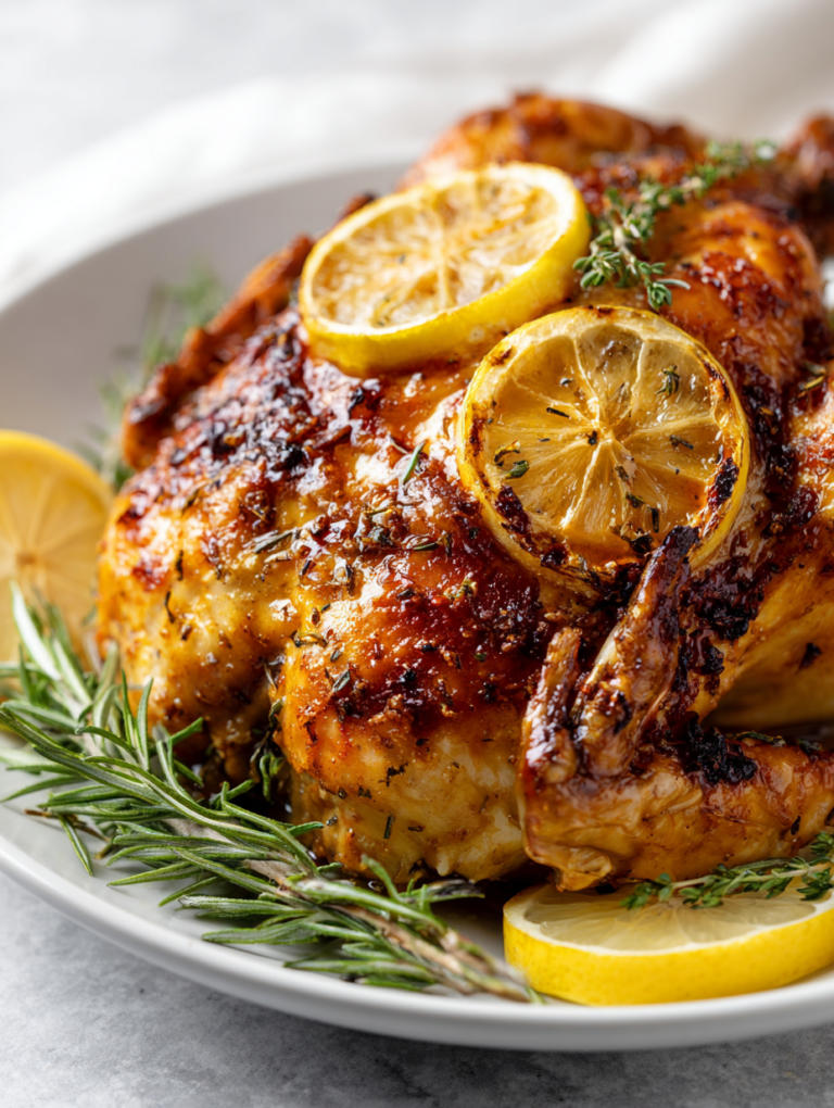 Roast Chicken With Lemon And Herbs Recipe