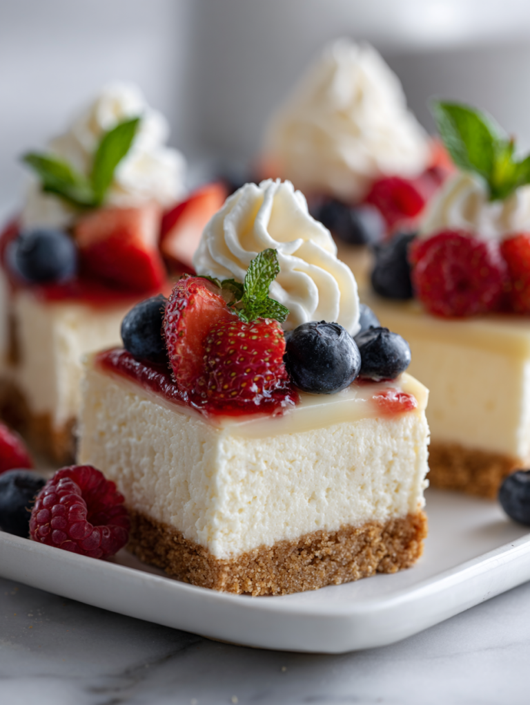 No Bake Cheesecake Bars Recipe