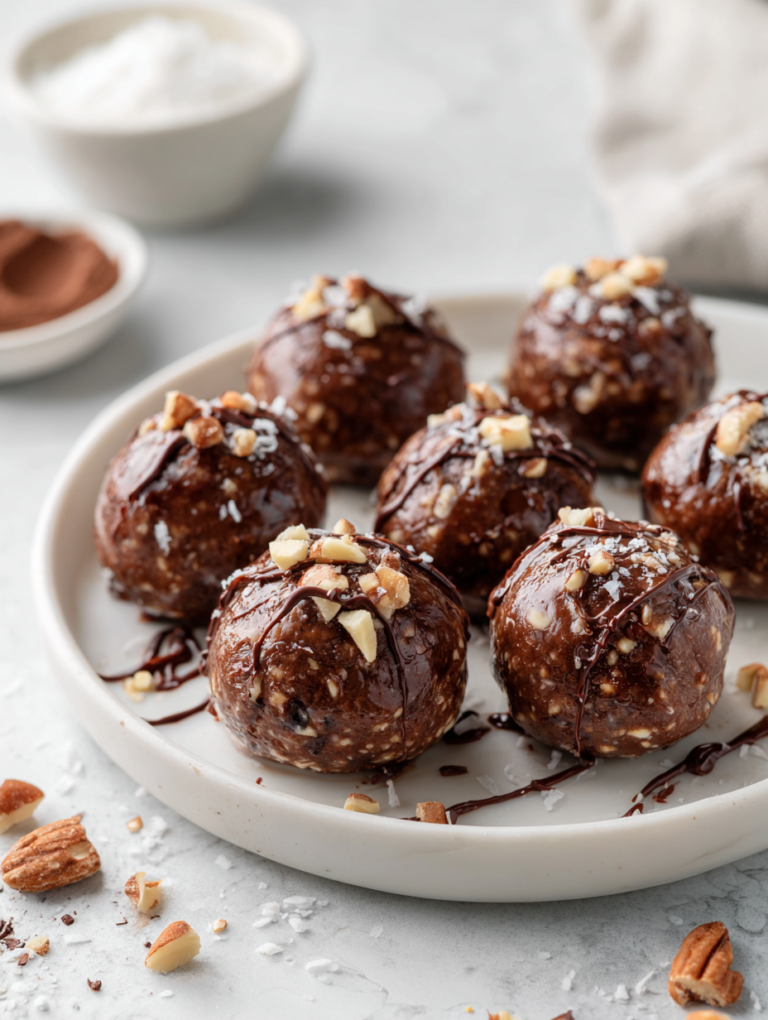 No Bake Fudge Balls Recipe