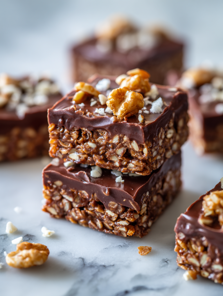 No Bake Chocolate Cornflake Bars Recipe