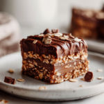 No Bake Chocolate Oat Slice Recipe