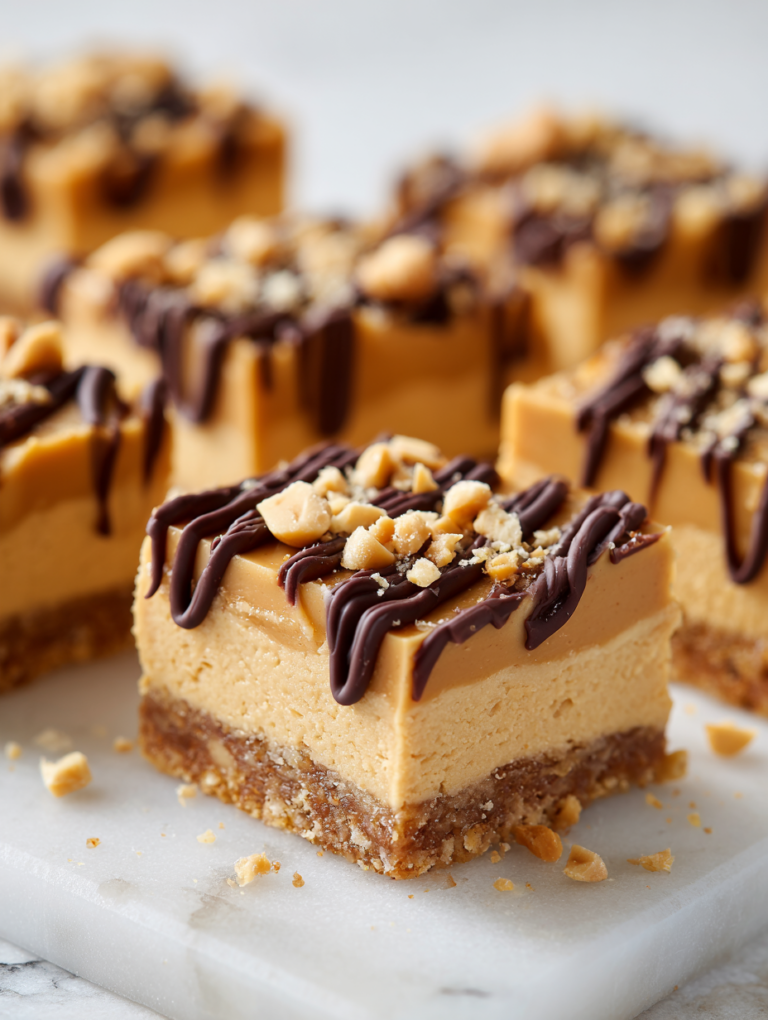 No Bake Peanut Butter Bars Recipe
